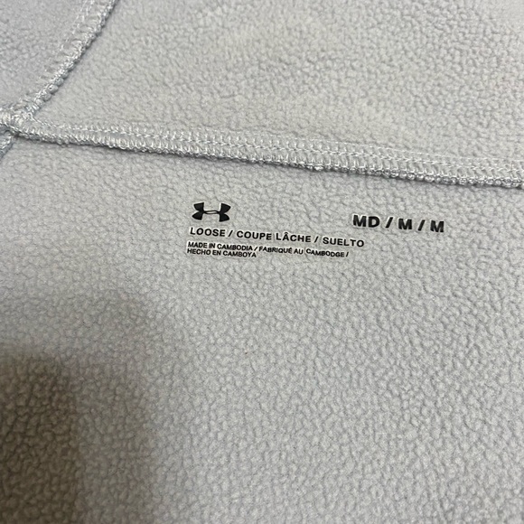 Sale! Under Armour Grey Fleece Lined Jacket Size M - Picture 7 of 8